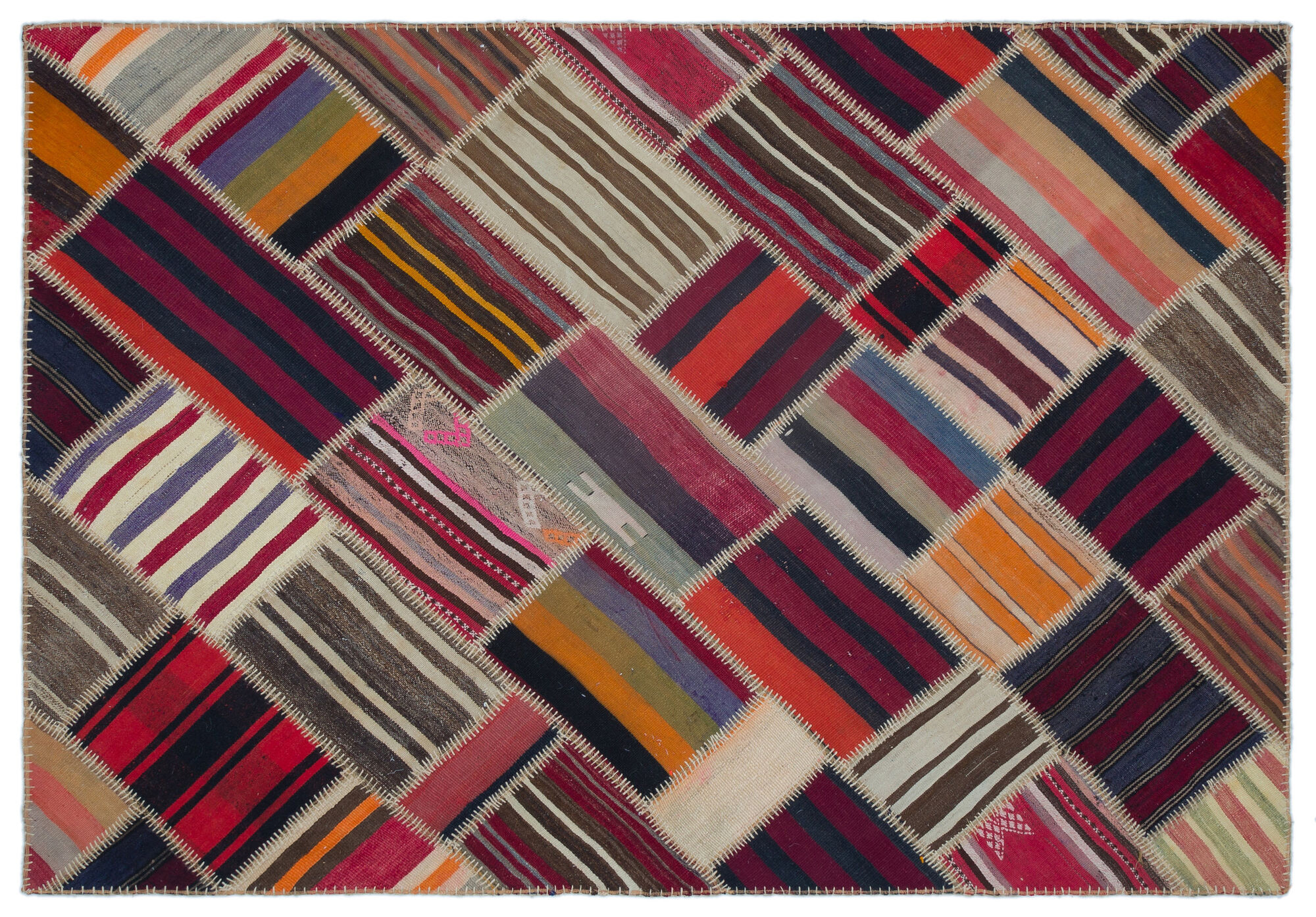 Apex Kilim Patchwork Unique Naturel 25542 157 cm X 227 cm