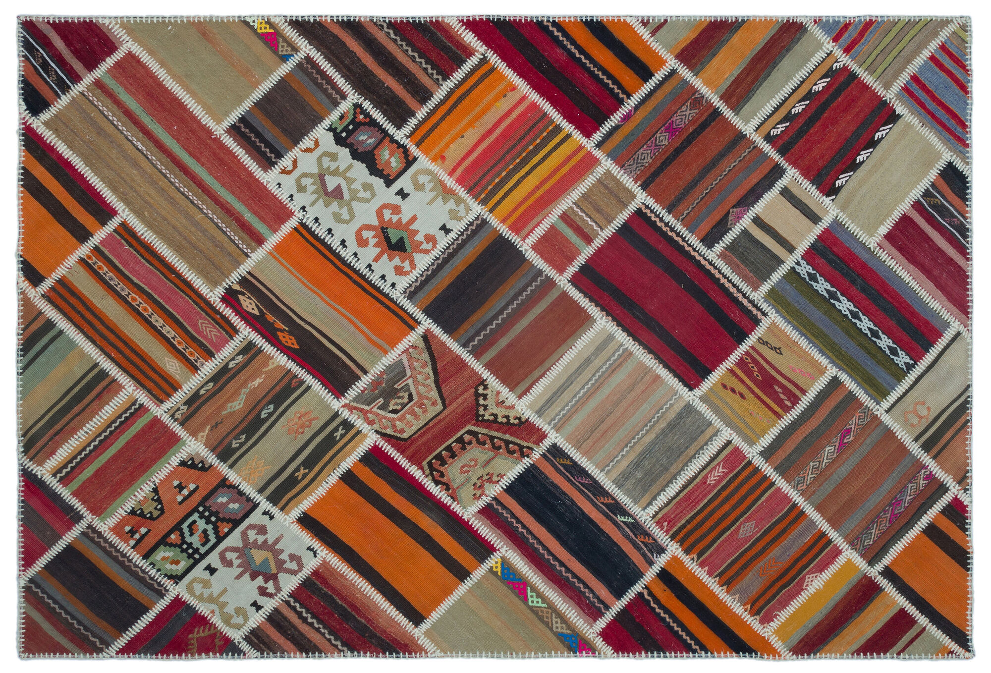 Apex Kilim Patchwork Unique Naturel 25577 160 cm X 238 cm