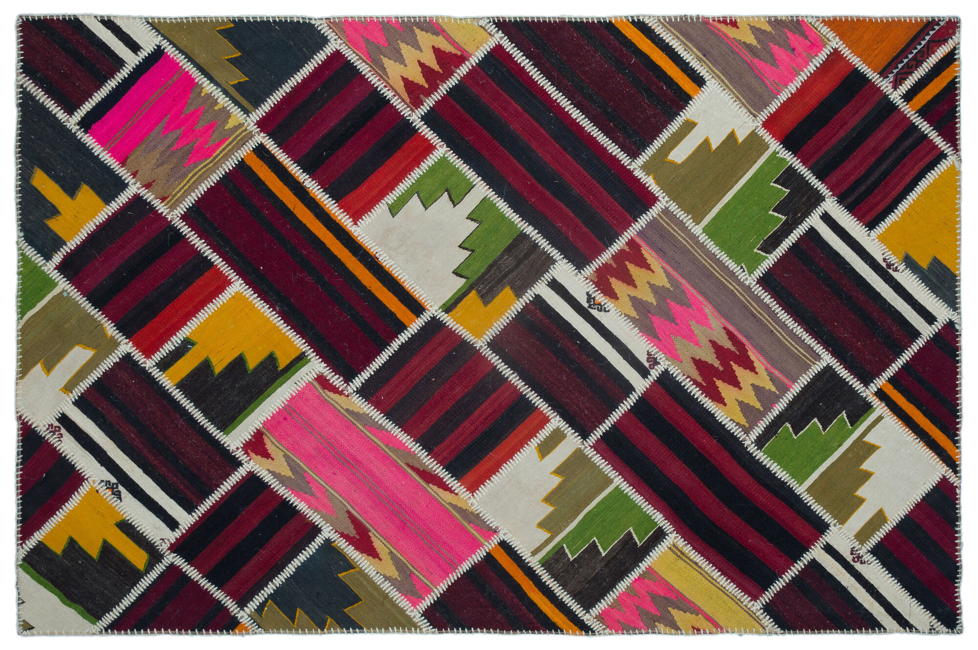 Apex Kilim Patchwork Unique Naturel 25585 160 cm X 240 cm