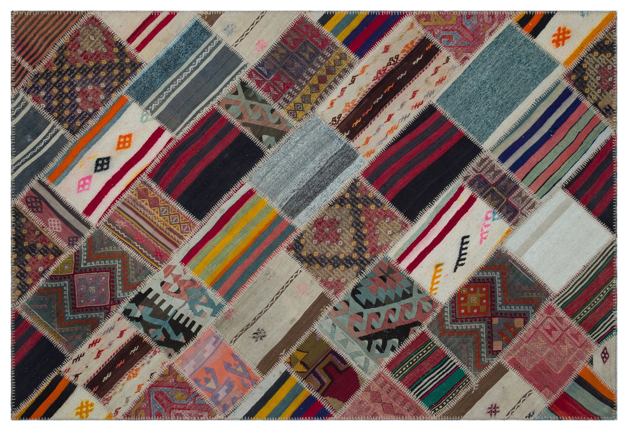 Apex Kilim Patchwork Unique Naturel 26770 162 cm X 247 cm