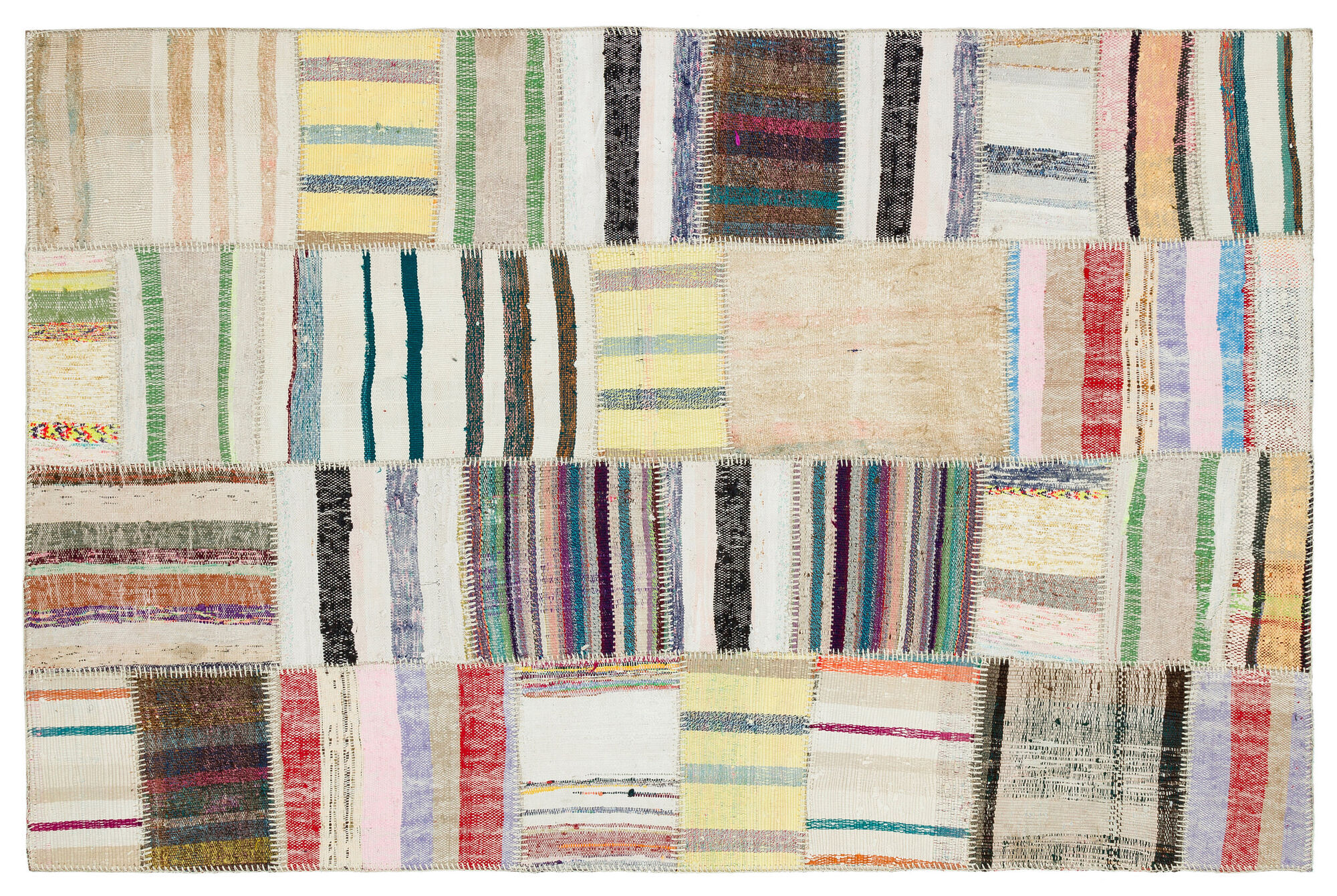 Apex Kilim Patchwork Unique Naturel 36957 149 cm X 230 cm