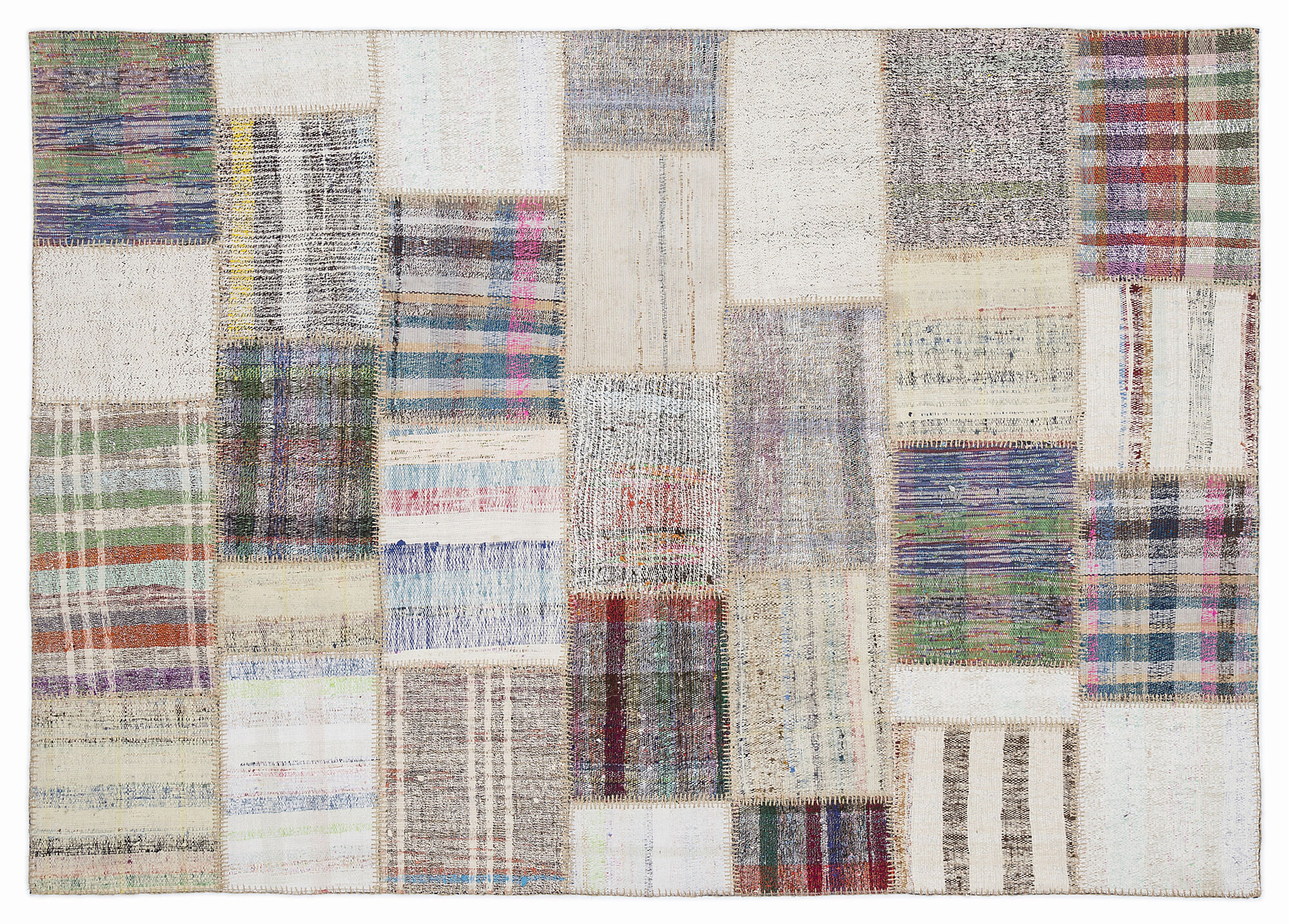 Apex Kilim Patchwork Unique Striped 1003 160 cm X 230 cm