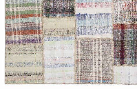 Apex Kilim Patchwork Unique Striped 1003 160 cm X 230 cm - 4