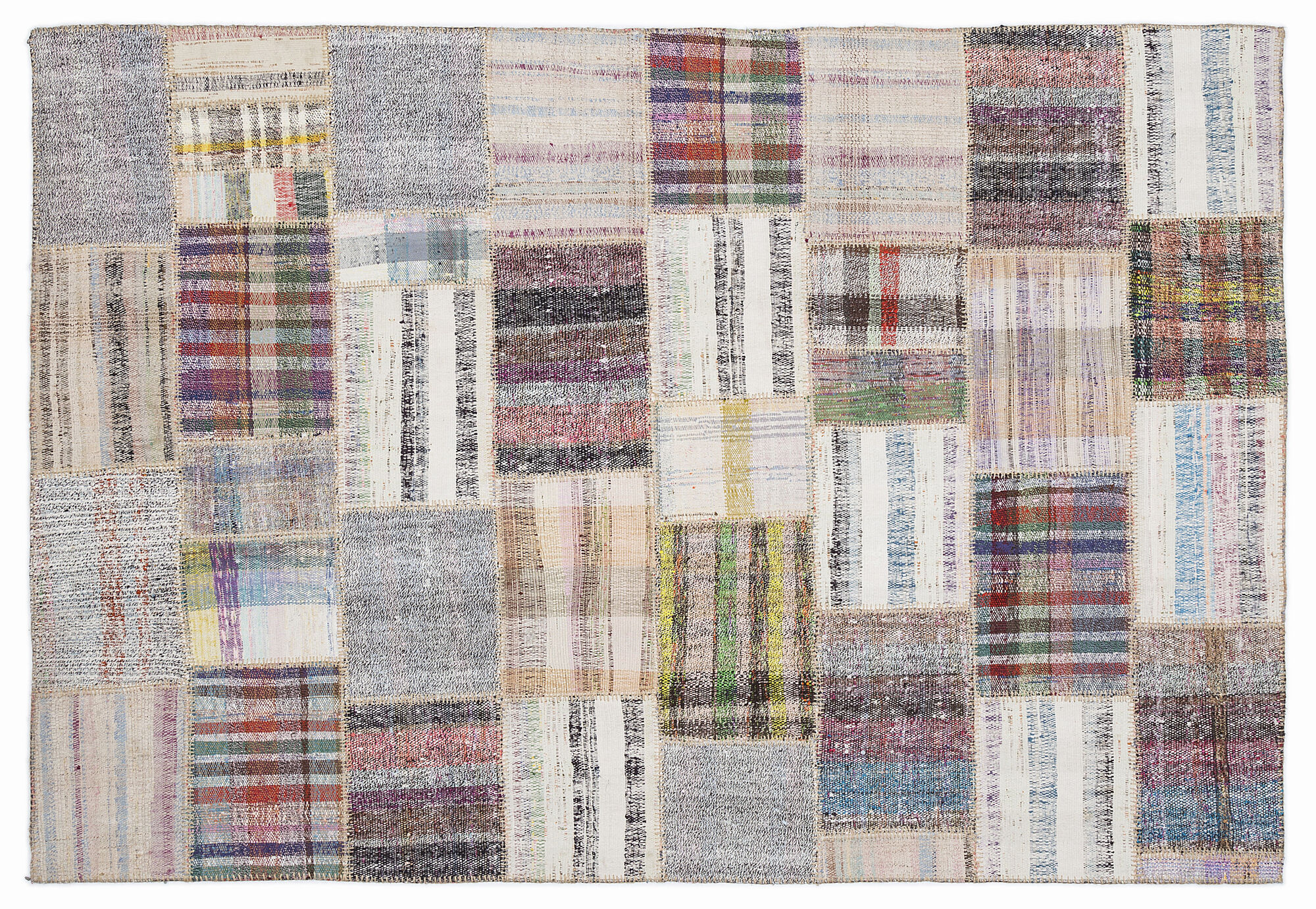 Apex Kilim Patchwork Unique Striped 1004 160 cm X 230 cm