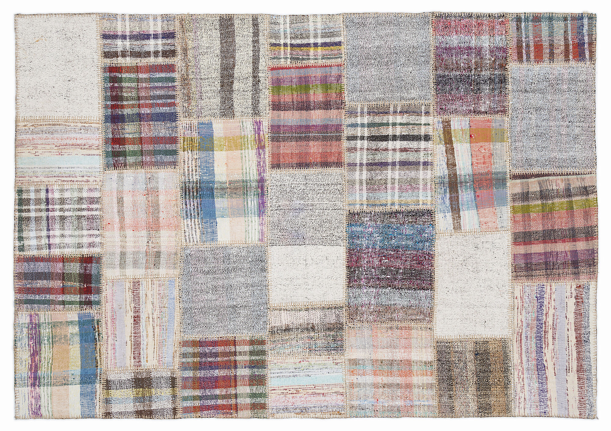 Apex Kilim Patchwork Unique Striped 1010 160 cm X 230 cm