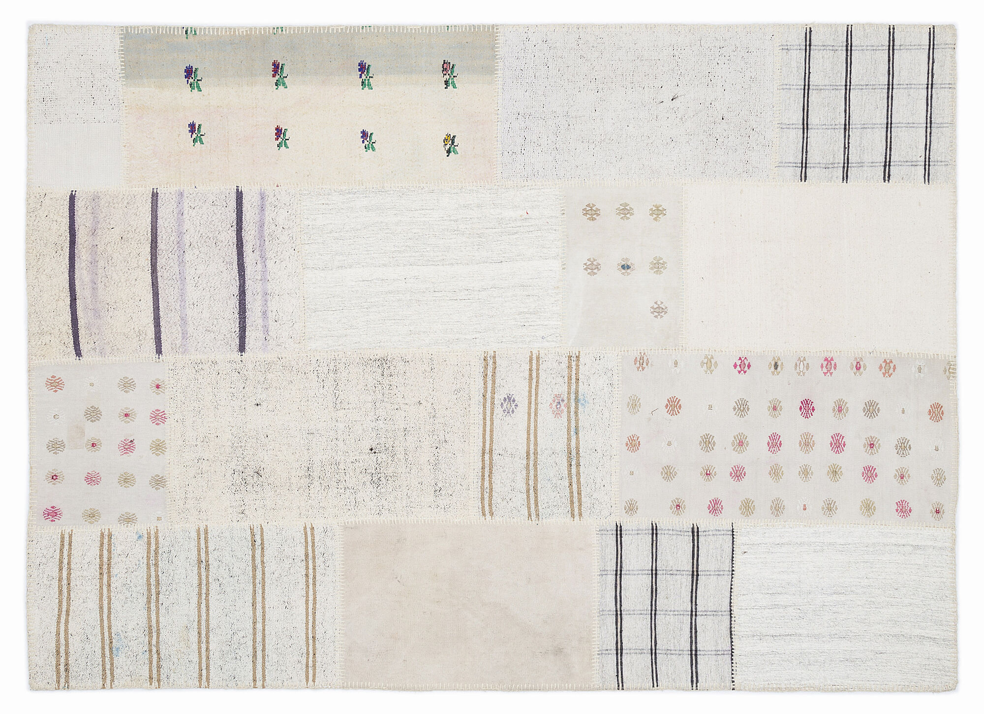 Apex Kilim Patchwork Unique Striped 1021 160 cm X 230 cm