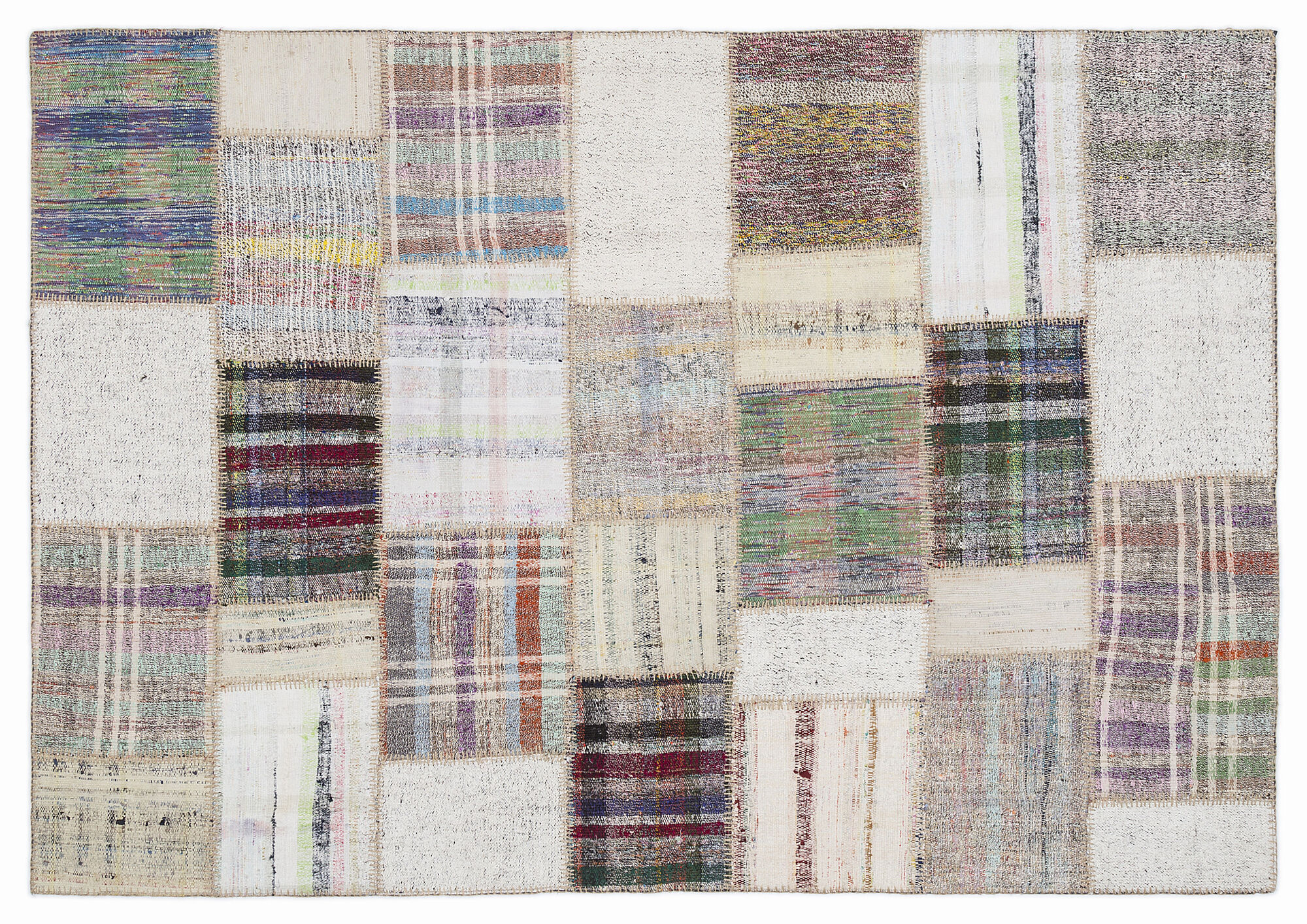 Apex Kilim Patchwork Unique Striped 1038 160 cm X 230 cm