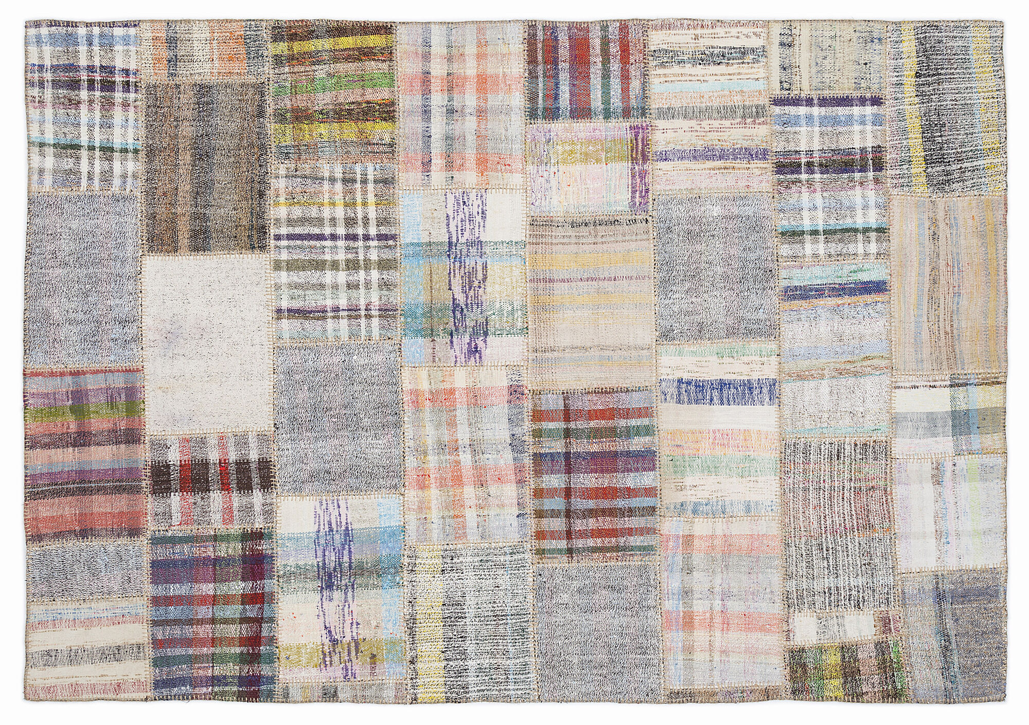 Apex Kilim Patchwork Unique Striped 1040 160 cm X 230 cm