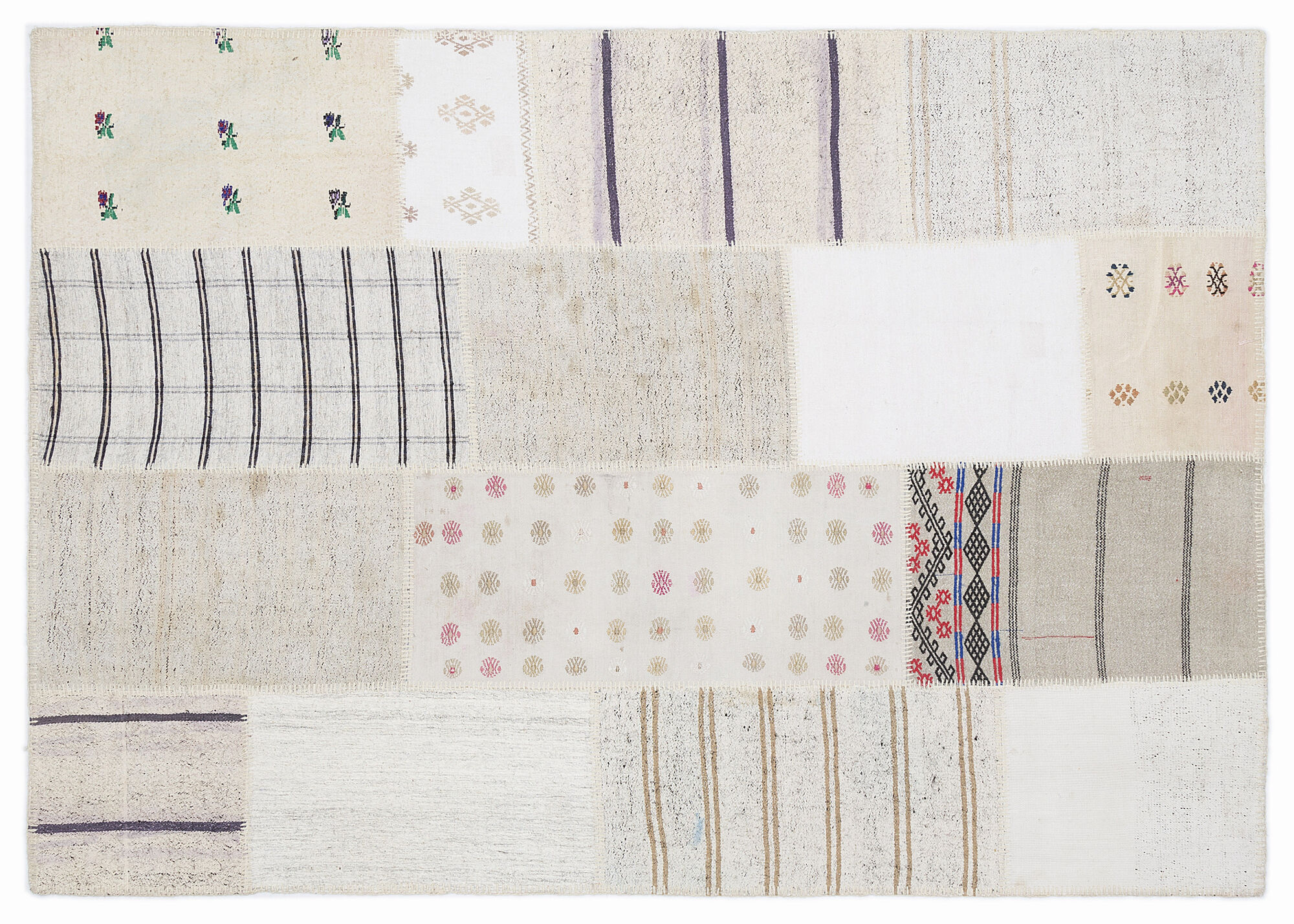 Apex Kilim Patchwork Unique Striped 1062 160 Cm X 230 Cm