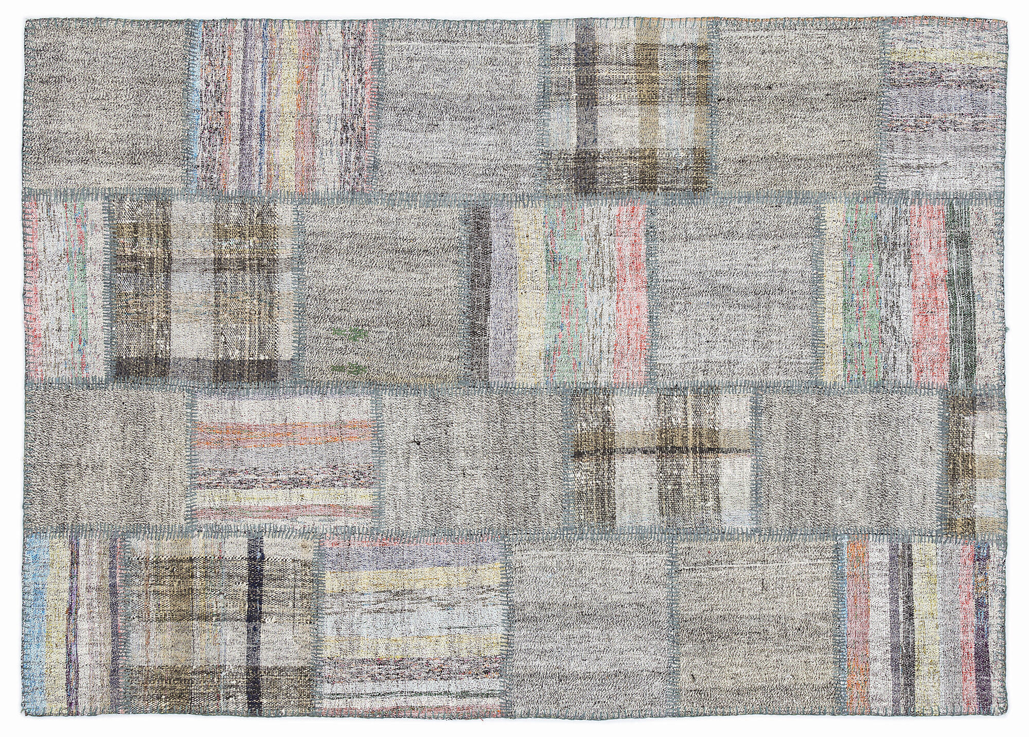 Apex Kilim Patchwork Unique Striped 1066 160 cm X 230 cm