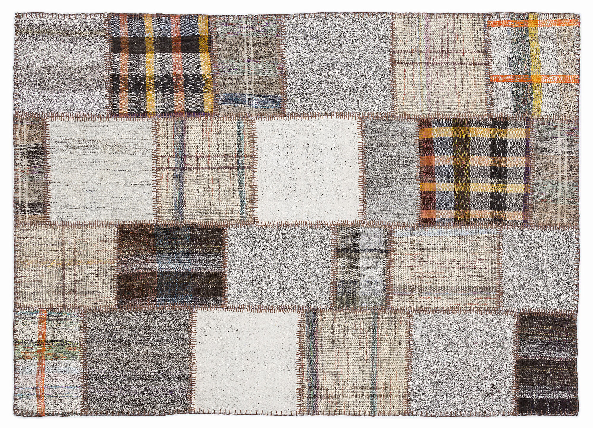 Apex Kilim Patchwork Unique Striped 1067 160 cm X 230 cm