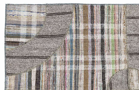 Apex Kilim Patchwork Unique Striped 1073 160 cm X 230 cm - 2