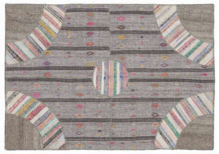 Apex Kilim Patchwork Unique Striped 1082 160 cm X 230 cm (1)