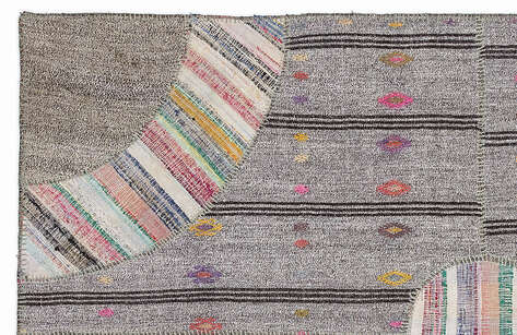 Apex Kilim Patchwork Unique Striped 1082 160 cm X 230 cm - 2