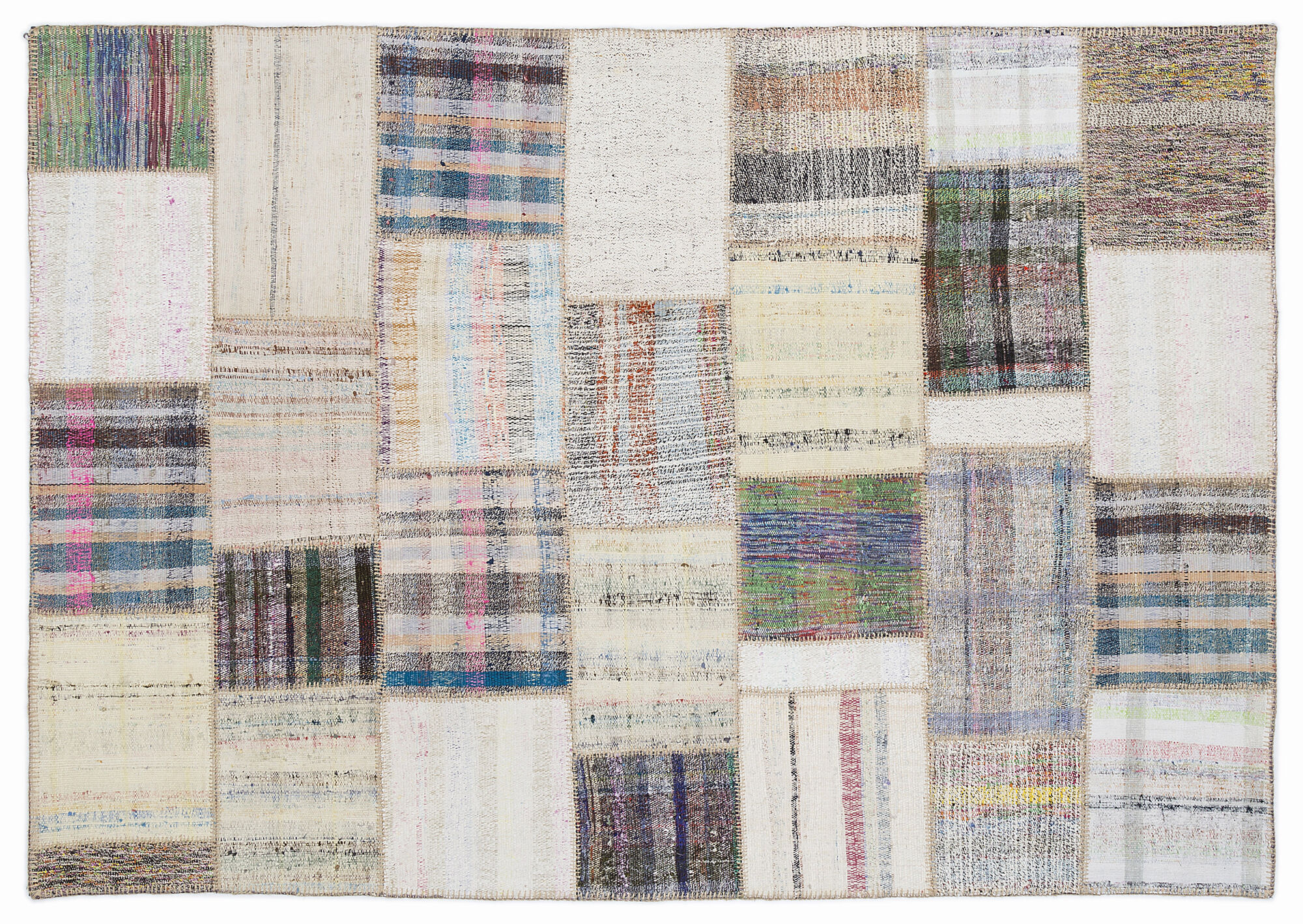 Apex Kilim Patchwork Unique Striped 1091 160 cm X 230 cm