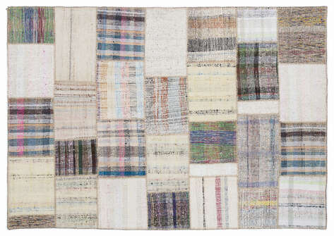 Apex Kilim Patchwork Unique Striped 1091 160 cm X 230 cm - 1