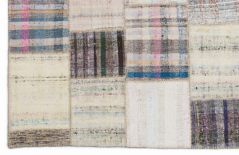 Apex Kilim Patchwork Unique Striped 1091 160 cm X 230 cm - 4