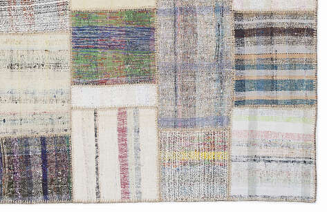 Apex Kilim Patchwork Unique Striped 1091 160 cm X 230 cm - 5