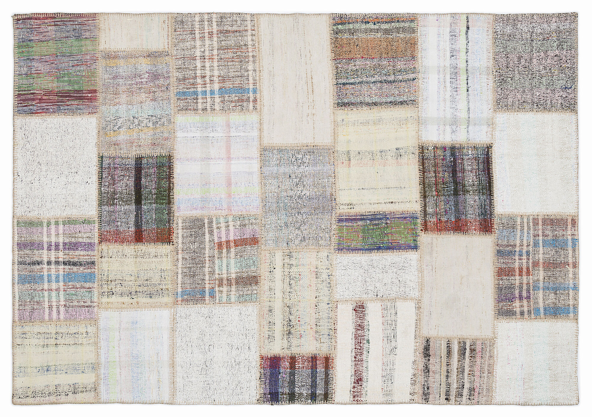 Apex Kilim Patchwork Unique Striped 1092 160 cm X 230 cm