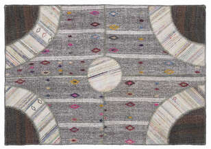 Apex Kilim Patchwork Unique Striped 1106 160 cm X 230 cm - 1