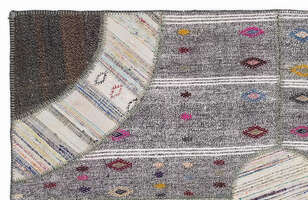 Apex Kilim Patchwork Unique Striped 1106 160 cm X 230 cm - 2