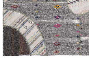 Apex Kilim Patchwork Unique Striped 1106 160 cm X 230 cm - 4
