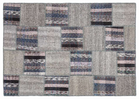 Apex Kilim Patchwork Unique Striped 1110 160 cm X 230 cm - 1