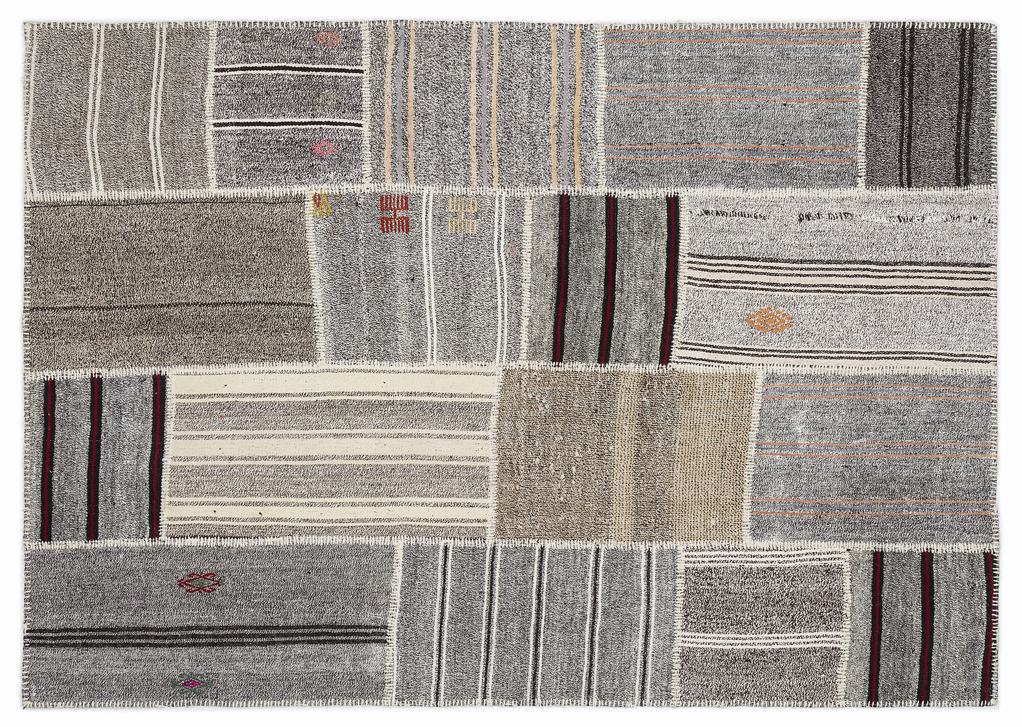 Apex Kilim Patchwork Unique Striped 1133 160 cm X 230 cm