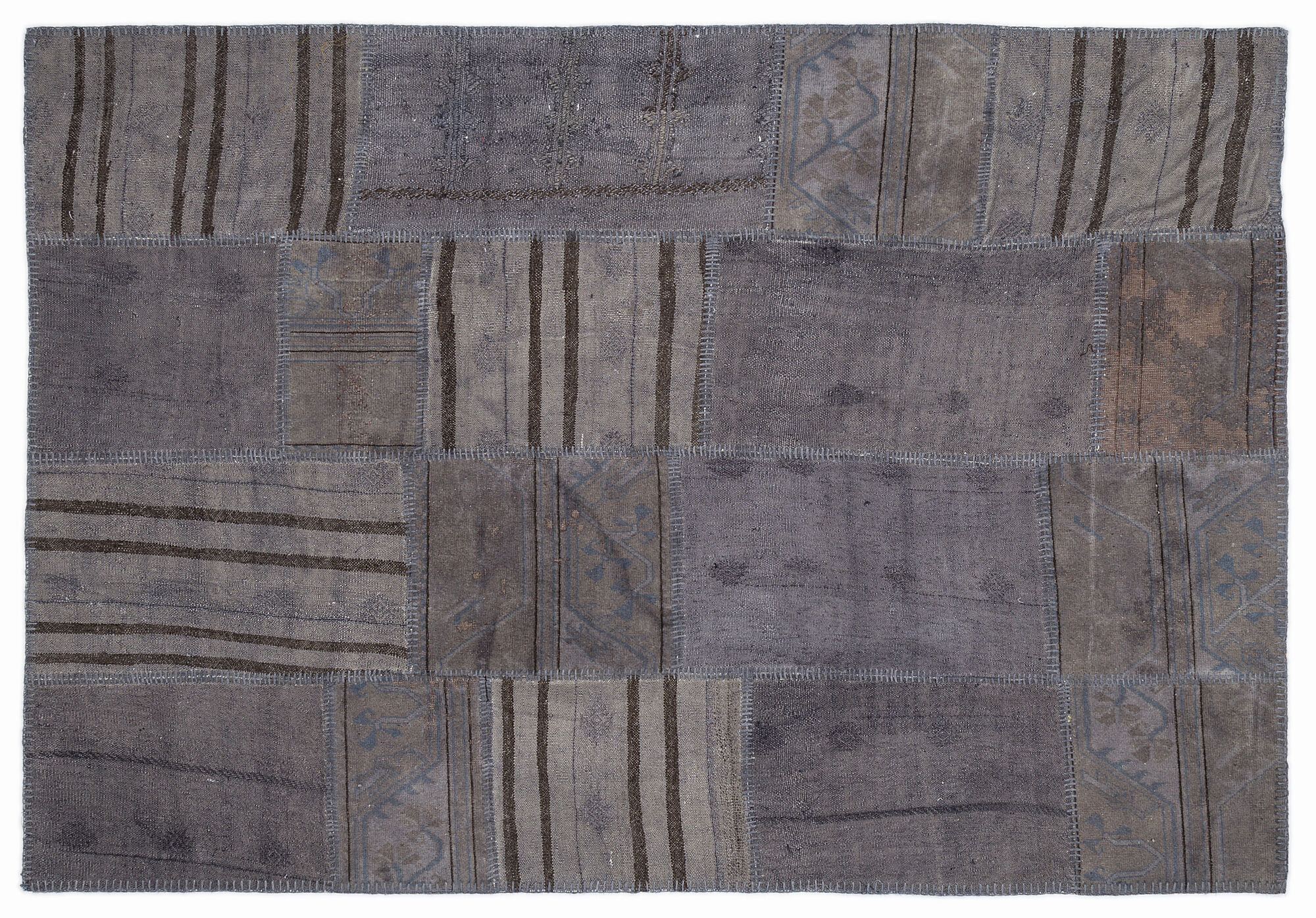 Apex Kilim Patchwork Unique Striped 1141 160 cm X 230 cm