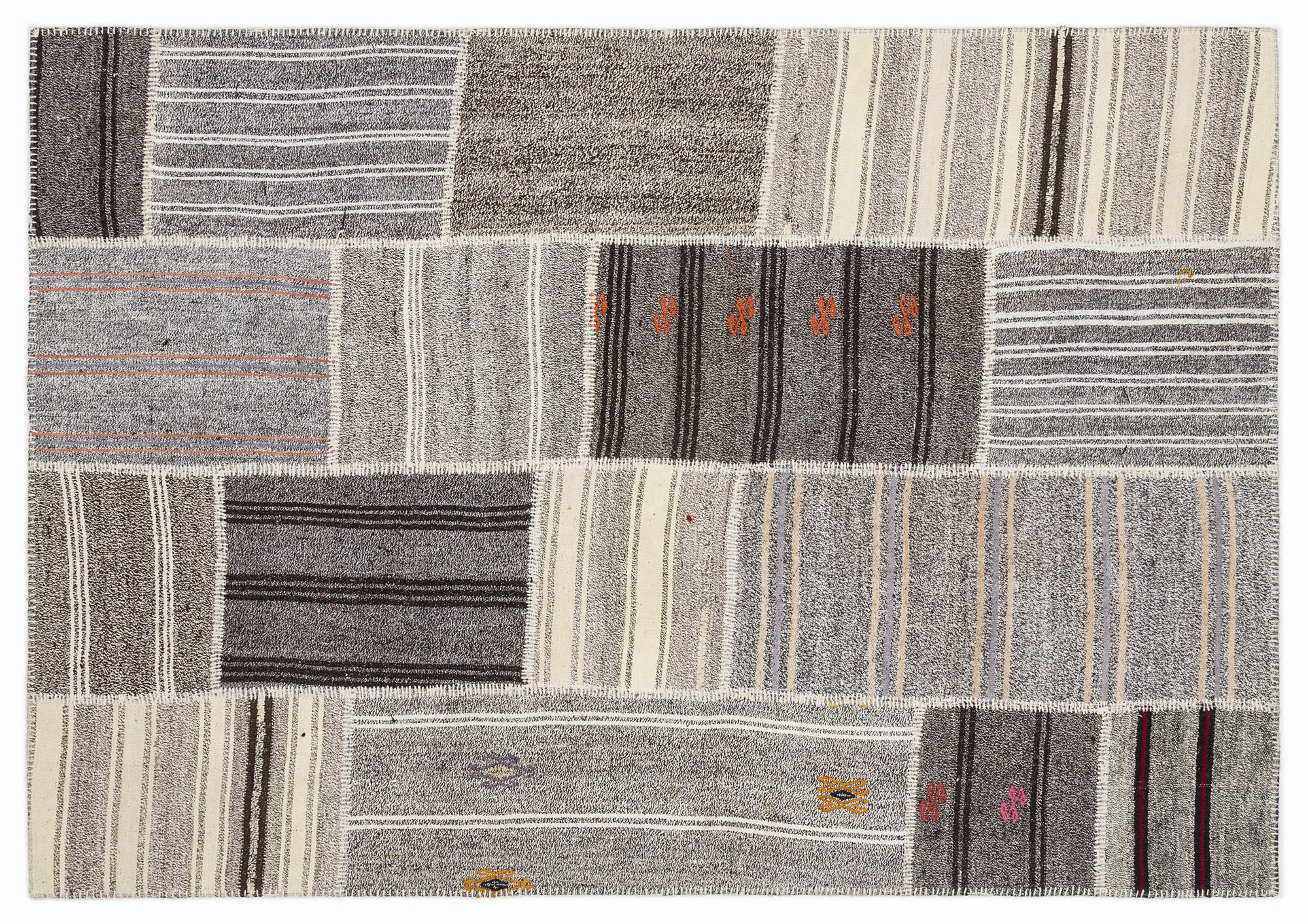 Apex Kilim Patchwork Unique Striped 1149 160 cm X 230 cm