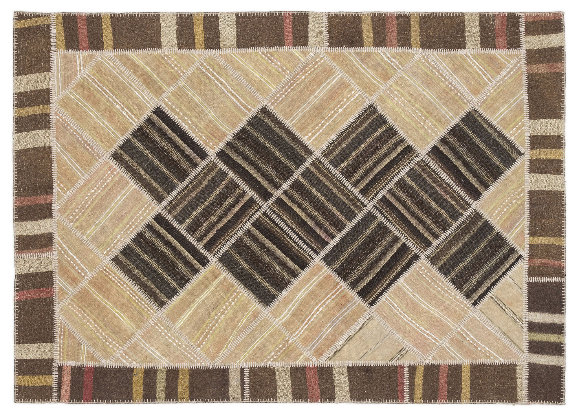Apex Kilim Patchwork Unique Striped 11504 169 cm X 240 cm