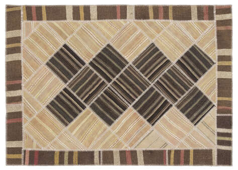 Apex Kilim Patchwork Unique Striped 11504 169 cm X 240 cm - 1