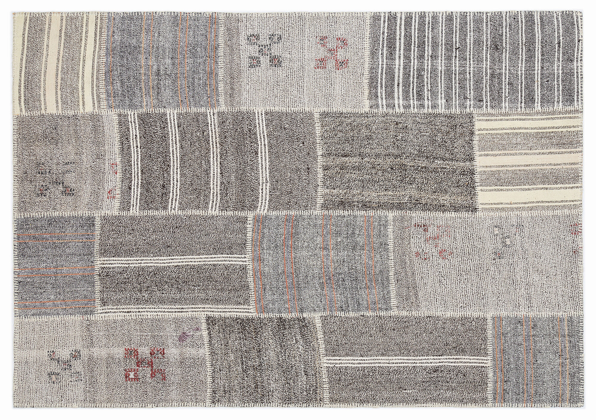Apex Kilim Patchwork Unique Striped 1151 160 cm X 230 cm