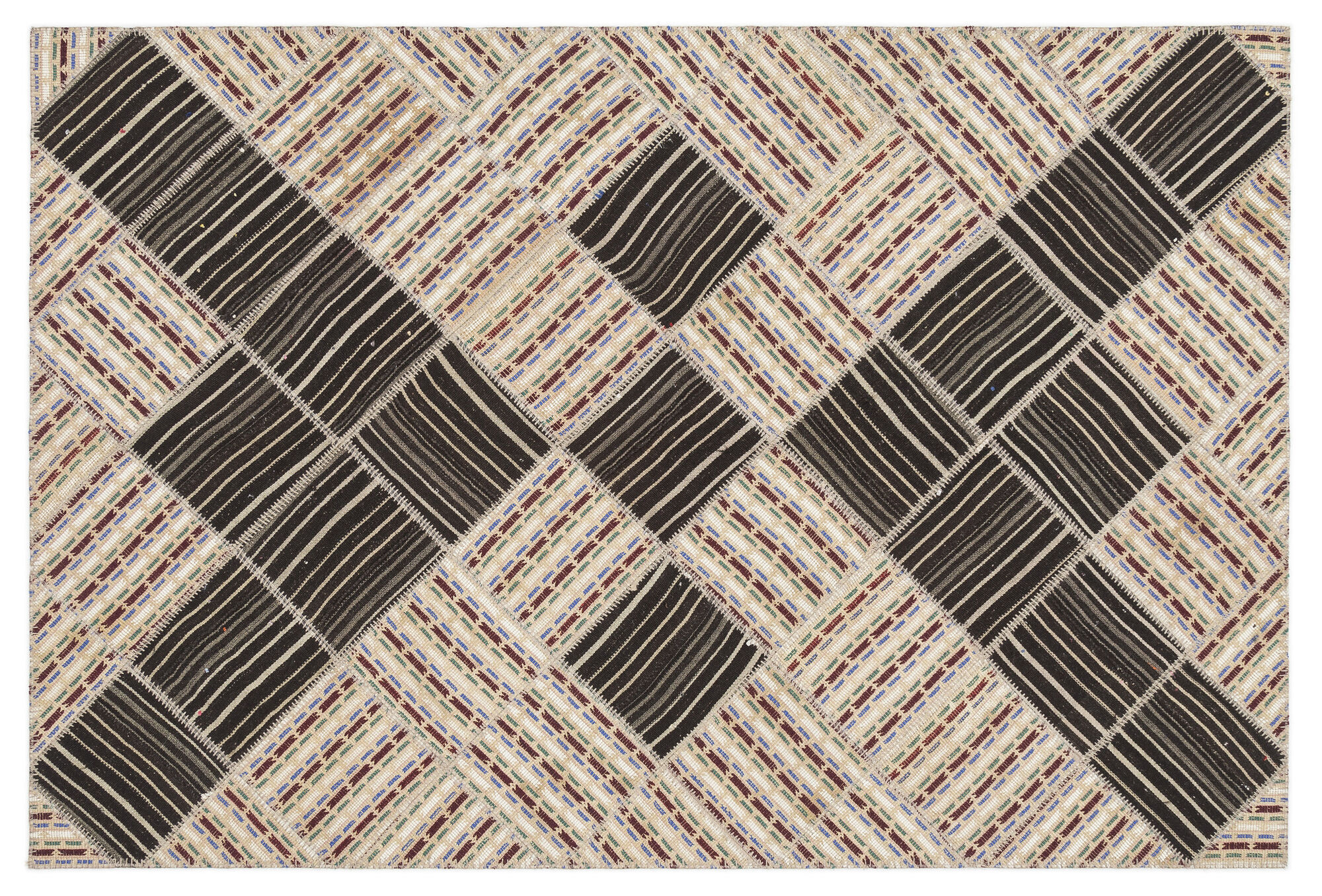 Apex Kilim Patchwork Unique Striped 11515 176 cm X 264 cm