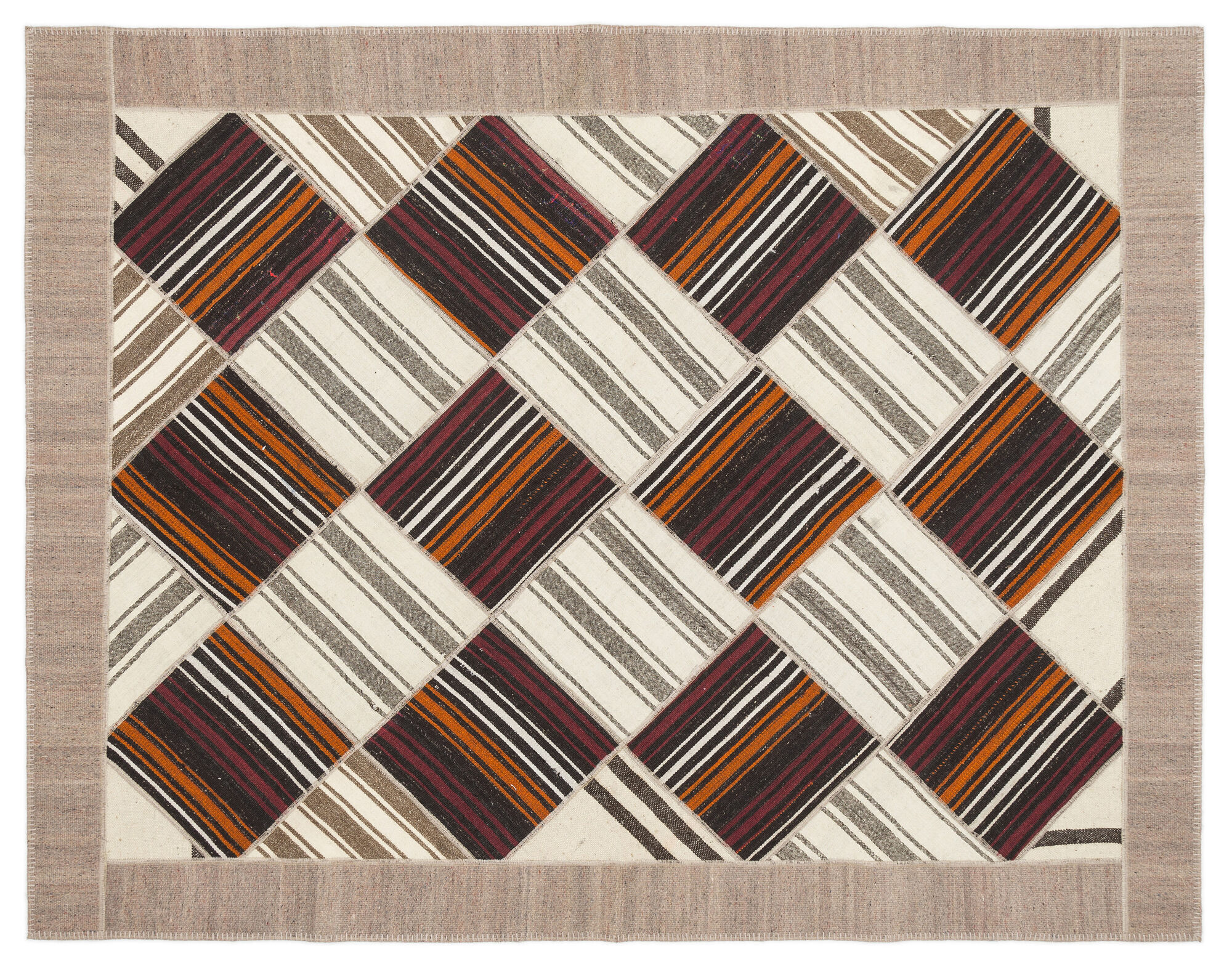 Apex Kilim Patchwork Unique Striped 11519 210 cm X 270 cm