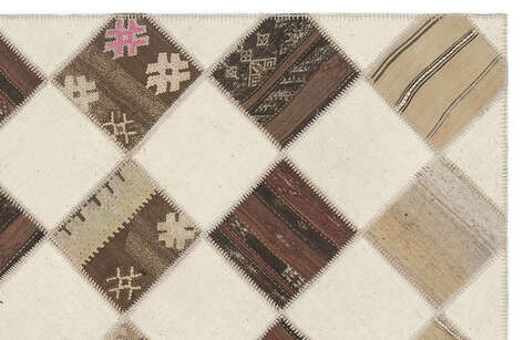 Apex Kilim Patchwork Unique Striped 11530 171 cm X 217 cm - 3