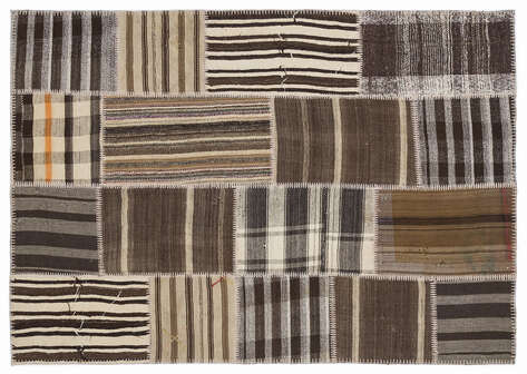 Apex Kilim Patchwork Unique Striped 1156 160 cm X 230 cm - 1