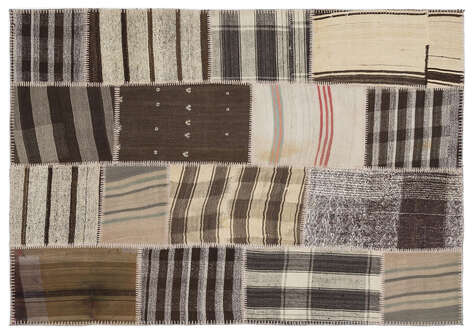 Apex Kilim Patchwork Unique Striped 1164 160 cm X 230 cm - 1