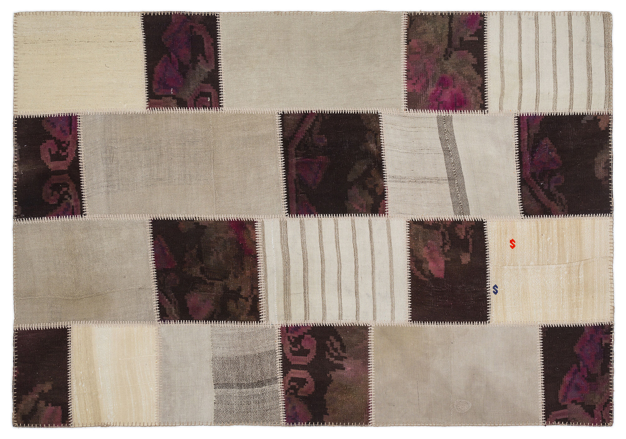 Apex Kilim Patchwork Unique Striped 1169 160 cm X 230 cm