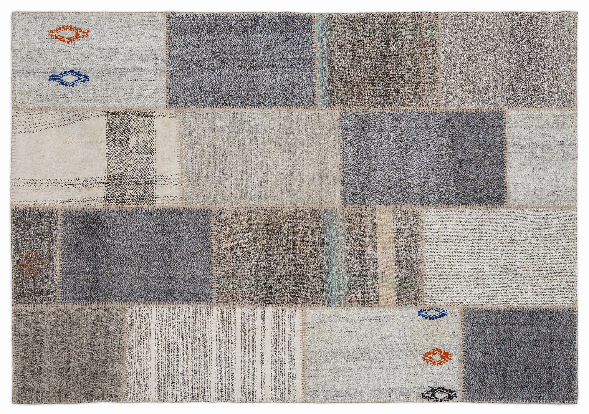 Apex Kilim Patchwork Unique Striped 1180 160 cm X 230 cm