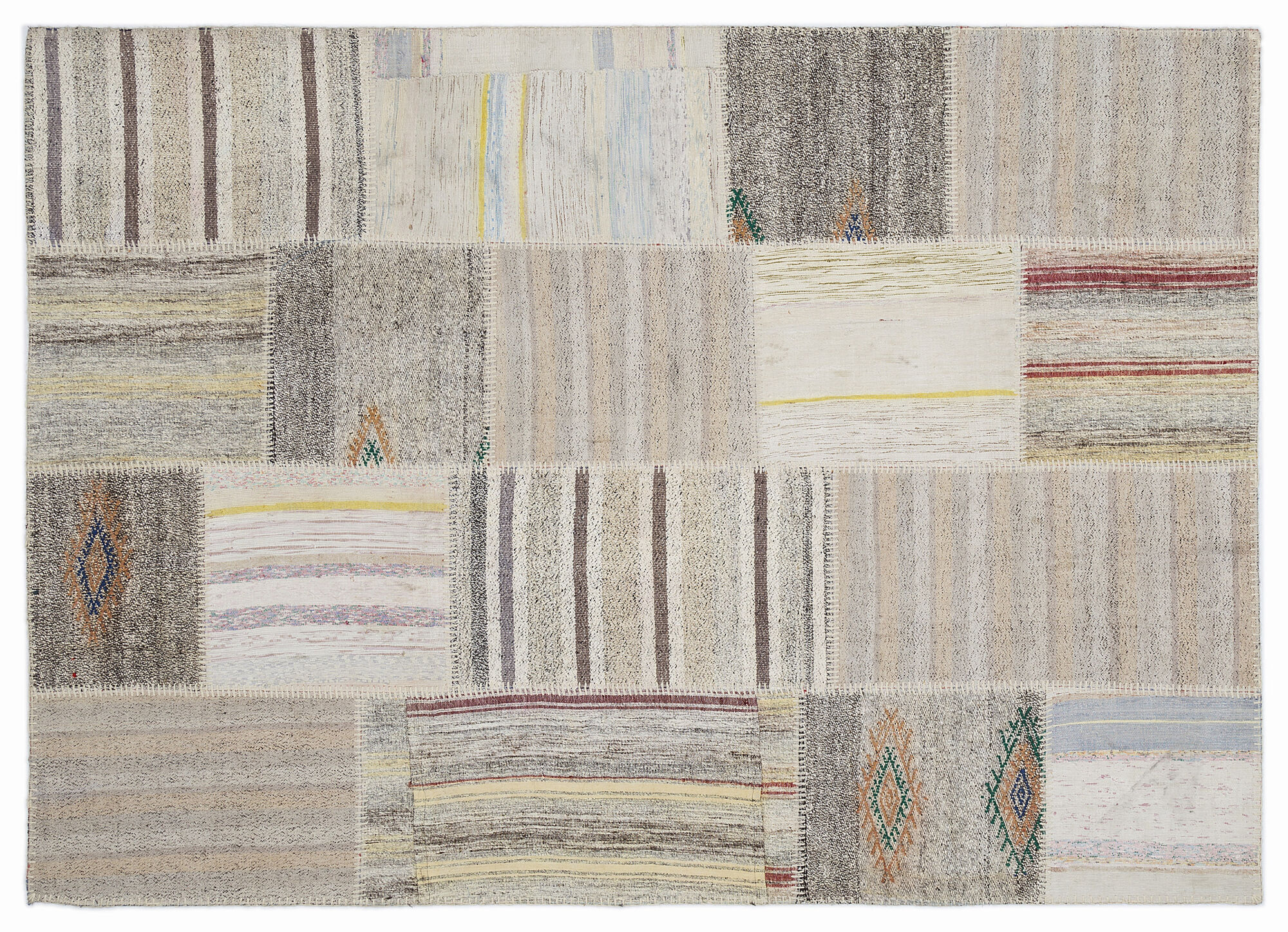 Apex Kilim Patchwork Unique Striped 1193 160 cm X 230 cm