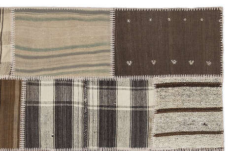 Apex Kilim Patchwork Unique Striped 1206 160 cm X 230 cm - 3