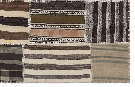 Apex Kilim Patchwork Unique Striped 1206 160 cm X 230 cm - 5