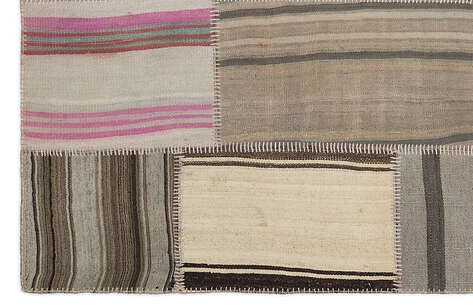 Apex Kilim Patchwork Unique Striped 1210 160 cm X 230 cm - 4