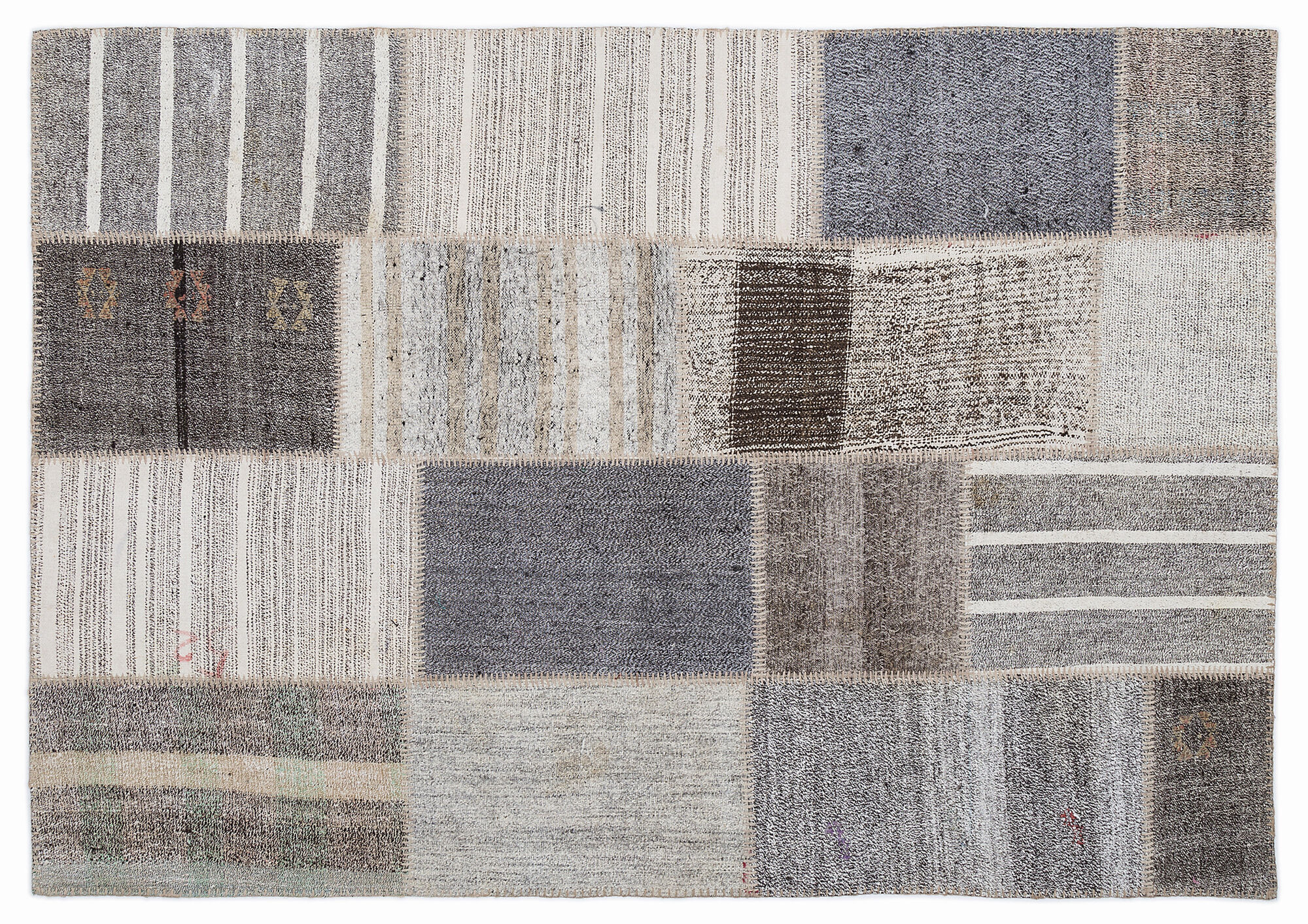 Apex Kilim Patchwork Unique Striped 1236 160 cm X 230 cm