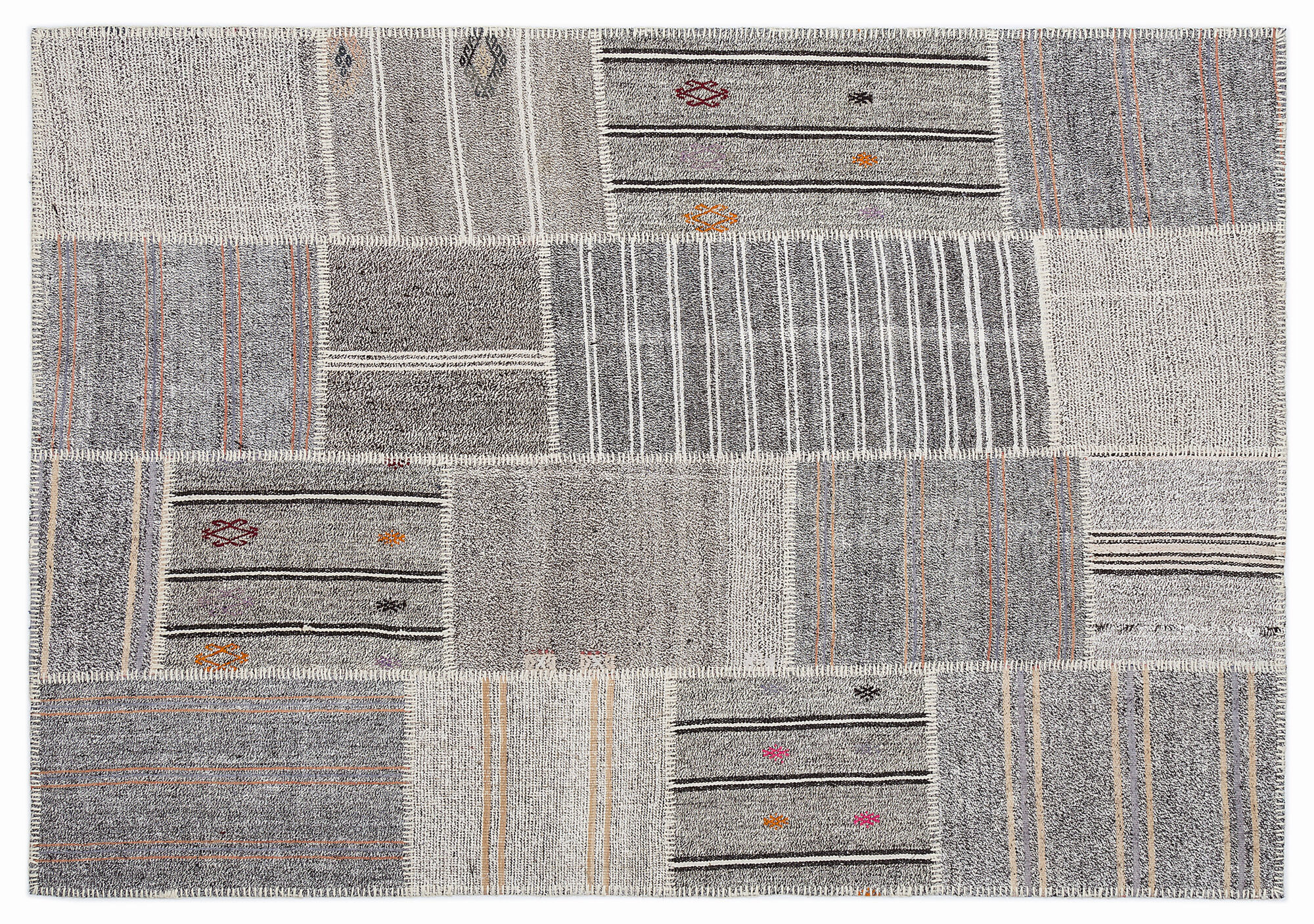 Apex Kilim Patchwork Unique Striped 1250 160 cm X 230 cm