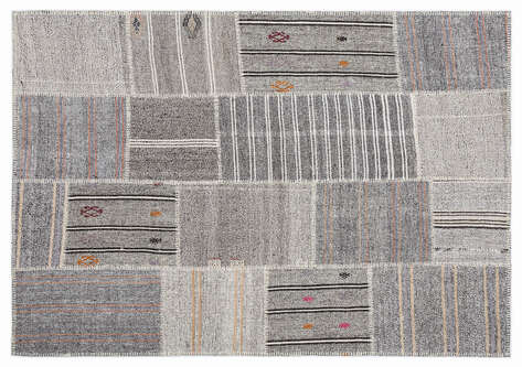 Apex Kilim Patchwork Unique Striped 1250 160 cm X 230 cm - 1
