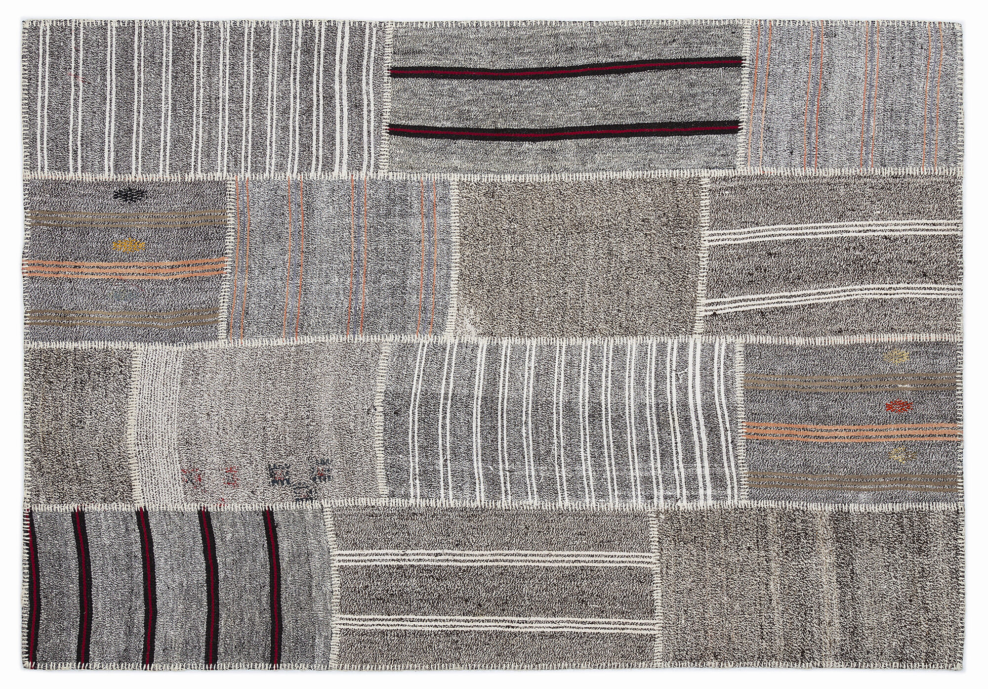 Apex Kilim Patchwork Unique Striped 1259 160 cm X 230 cm