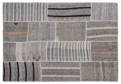 Apex Kilim Patchwork Unique Striped 1259 160 cm X 230 cm - 1