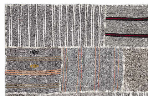 Apex Kilim Patchwork Unique Striped 1259 160 cm X 230 cm - 2